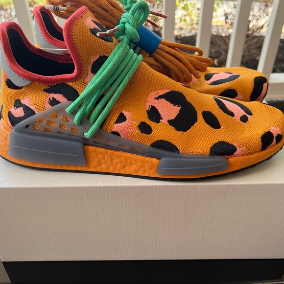 adidas Pharrell x NMD HU Human Race Animal Print Sneakers GZ4439 Men's Size 12 - Picture 5 of 10